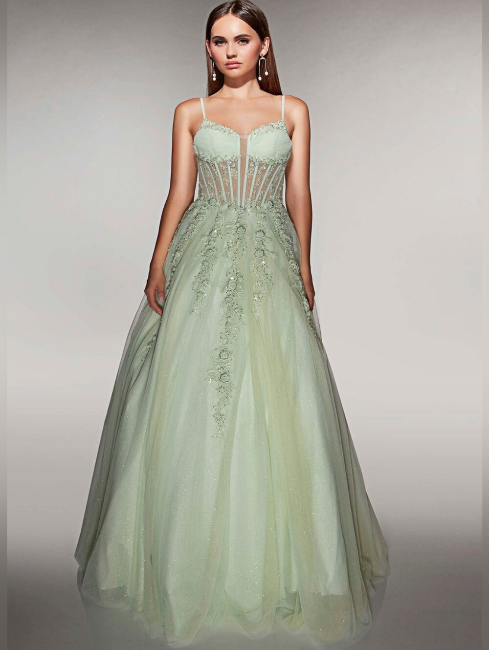 Alyce Paris Prom Dress 62061 Mint Green Size 000